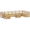 Lauko baldų komplektas Lauko sofos komplektas 11 pcs Balta 59 x 59 x 37 cm