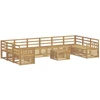 Lauko sofos komplektas 11 pcs Balta 59 x 59 x 37 cm