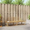 Lauko sofos komplektas 2 pcs Balta 182,5 x 63 x 73 cm