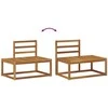 Lauko sofos komplektas 2 pcs Natūrali 182,5 x 63 x 73 cm