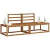 Lauko sofos komplektas 2 pcs Natūrali 182,5 x 63 x 73 cm