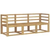 Lauko sofos komplektas 3 pcs Balta 185,5 x 63 x 73 cm