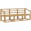 Lauko sofos komplektas 3 pcs Balta 185,5 x 63 x 73 cm