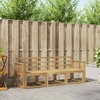 Lauko sofos komplektas 3 pcs Balta 189,5 x 63 x 73 cm
