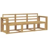 Lauko sofos komplektas 3 pcs Balta 197,5 x 63 x 73 cm