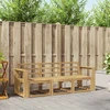 Lauko sofos komplektas 3 pcs Balta 197,5 x 63 x 73 cm
