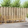Lauko sofos komplektas 3 pcs Balta 245,5 x 83 x 73 cm