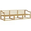 Lauko sofos komplektas 3 pcs Balta 245,5 x 83 x 73 cm