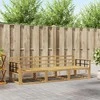 Lauko sofos komplektas 3 pcs Balta 249,5 x 83 x 73 cm