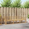 Lauko sofos komplektas 3 pcs Balta 249,5 x 83 x 73 cm