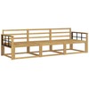 Lauko sofos komplektas 3 pcs Balta 249,5 x 83 x 73 cm