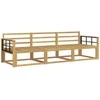 Lauko sofos komplektas 3 pcs Balta 249,5 x 83 x 73 cm