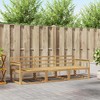 Lauko sofos komplektas 3 pcs Balta 249,5 x 83 x 73 cm
