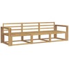 Lauko sofos komplektas 3 pcs Balta 257,5 x 83 x 73 cm