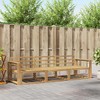 Lauko sofos komplektas 3 pcs Balta 257,5 x 83 x 73 cm