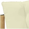 Lauko sofos komplektas 3 pcs Balta ir kreminė Poliesteris