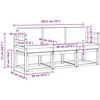 Lauko sofos komplektas 3 pcs