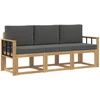 Lauko sofos komplektas 3 vnt. Baltas and Anthracite