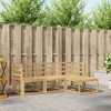 Lauko sofos komplektas 4 pcs Balta 185,5 x 122,5 x 73 cm
