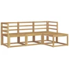 Lauko sofos komplektas 4 pcs Balta 185,5 x 122,5 x 73 cm