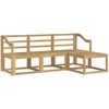Lauko sofos komplektas 4 pcs Balta 185,5 x 122,5 x 73 cm