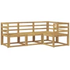 Lauko sofos komplektas 4 pcs Balta 185,5 x 126,5 x 73 cm