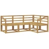 Lauko sofos komplektas 4 pcs Balta 185,5 x 126,5 x 73 cm