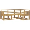 Lauko sofos komplektas 4 pcs Balta 187,5 x 128,5 x 73 cm