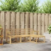 Lauko sofos komplektas 4 pcs Balta 189,5 x 122,5 x 73 cm