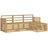 Lauko sofos komplektas 4 pcs Balta 189,5 x 122,5 x 73 cm