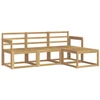 Lauko sofos komplektas 4 pcs Balta 189,5 x 122,5 x 73 cm