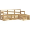 Lauko sofos komplektas 4 pcs Balta 189,5 x 122,5 x 73 cm
