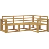 Lauko sofos komplektas 4 pcs Balta 191,5 x 132,5 x 73 cm