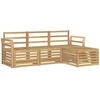 Lauko sofos komplektas 4 pcs Balta 193,5 x 122,5 x 73 cm