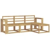 Lauko sofos komplektas 4 pcs Balta 193,5 x 122,5 x 73 cm