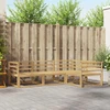 Lauko sofos komplektas 4 pcs Balta 245,5 x 166,5 x 73 cm