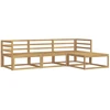 Lauko sofos komplektas 4 pcs Balta 245,5 x 162,5 x 73 cm