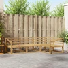 Lauko sofos komplektas 4 pcs Balta 245,5 x 166,5 x 73 cm