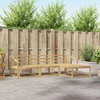 Lauko sofos komplektas 4 pcs Balta 245,5 x 162,5 x 73 cm