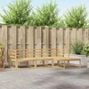 Lauko sofos komplektas 4 pcs Balta 245,5 x 162,5 x 73 cm