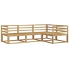 Lauko sofos komplektas 4 pcs Balta 245,5 x 166,5 x 73 cm