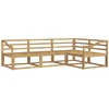 Lauko sofos komplektas 4 pcs Balta 245,5 x 166,5 x 73 cm