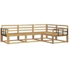 Lauko sofos komplektas 4 pcs Balta 247,5 x 168,5 x 73 cm