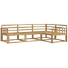 Lauko sofos komplektas 4 pcs Balta 247,5 x 168,5 x 73 cm