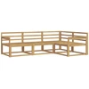 Lauko sofos komplektas 4 pcs Balta 247,5 x 168,5 x 73 cm