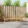 Lauko sofos komplektas 4 pcs Balta 247,5 x 168,5 x 73 cm