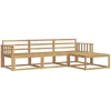 Lauko sofos komplektas 4 pcs Balta 249,5 x 162,5 x 73 cm