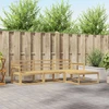 Lauko sofos komplektas 4 pcs Balta 249,5 x 162,5 x 73 cm