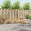 Lauko sofos komplektas 4 pcs Balta 249,5 x 162,5 x 73 cm