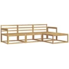 Lauko sofos komplektas 4 pcs Balta 249,5 x 162,5 x 73 cm